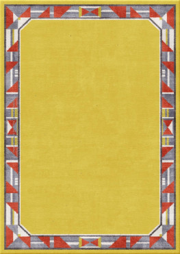 Bauhaus 10878-edition18 - handgefertigter Teppich,  tibetisch (Indien), 60 Knoten Qualität